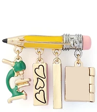 Betsey Johnson Best In Class School Supplies Charm Brooch