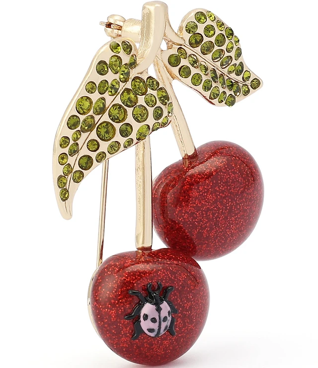 Betsey Johnson Betsey's Cherry Cluster Brooch