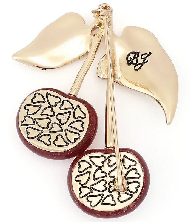 Betsey Johnson Betsey's Cherry Cluster Brooch