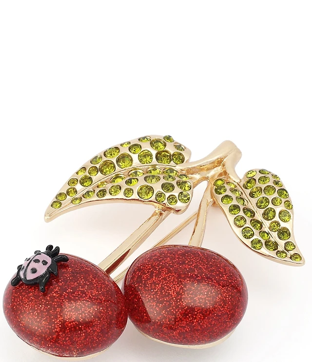 Betsey Johnson Betsey's Cherry Cluster Brooch