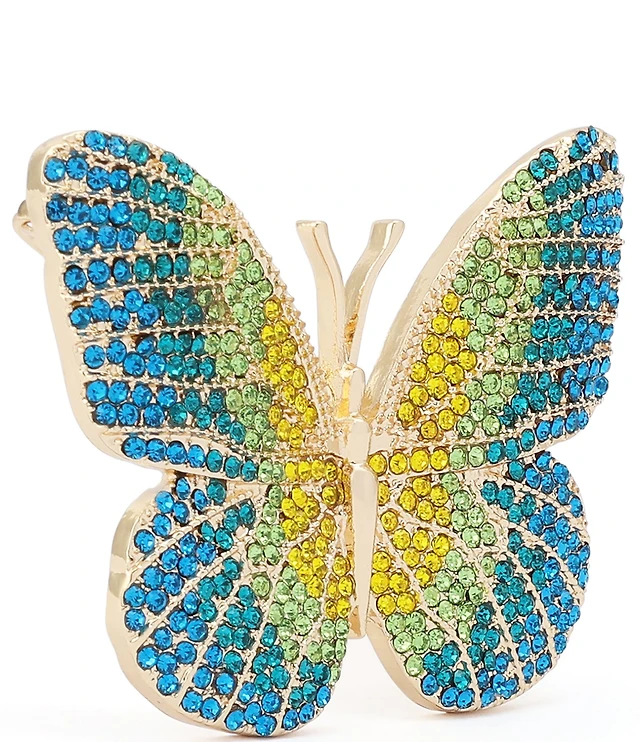 Betsey Johnson Betsey's Pav Butterfly Brooch