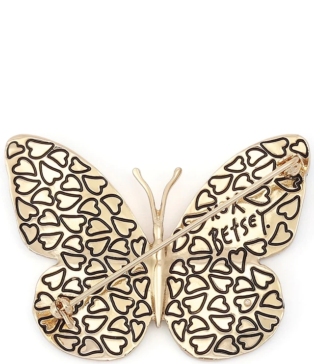Betsey Johnson Betsey's Pav Butterfly Brooch