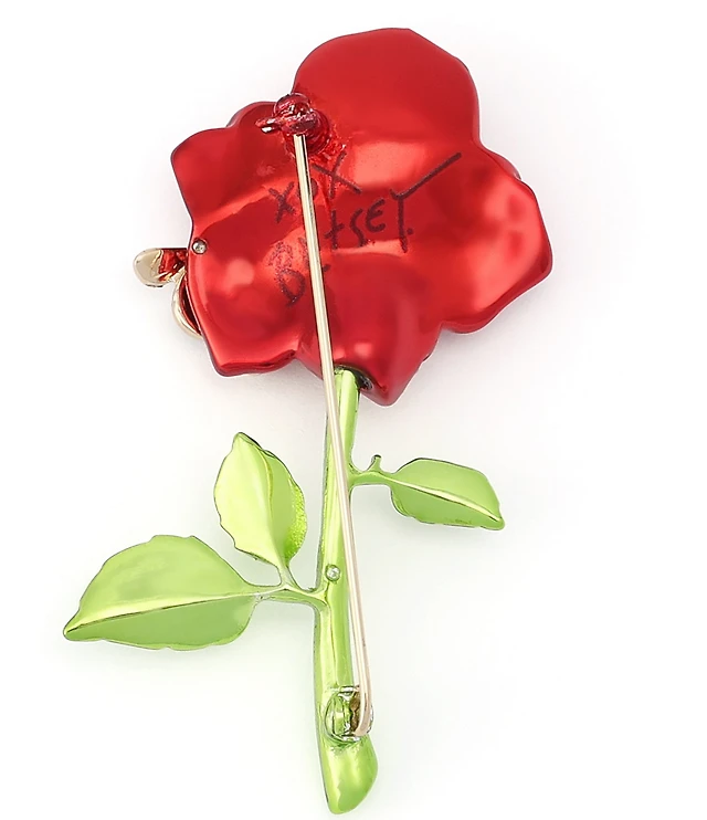Betsey Johnson Betsey's Pav Rose Brooch