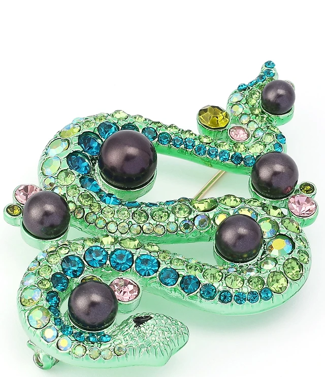 Betsey Johnson Betsey's Pav Snake Brooch