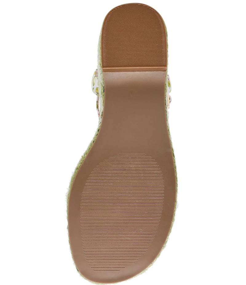 Betsey Johnson Bobbie Fruit Print Espadrille Wedge Sandals