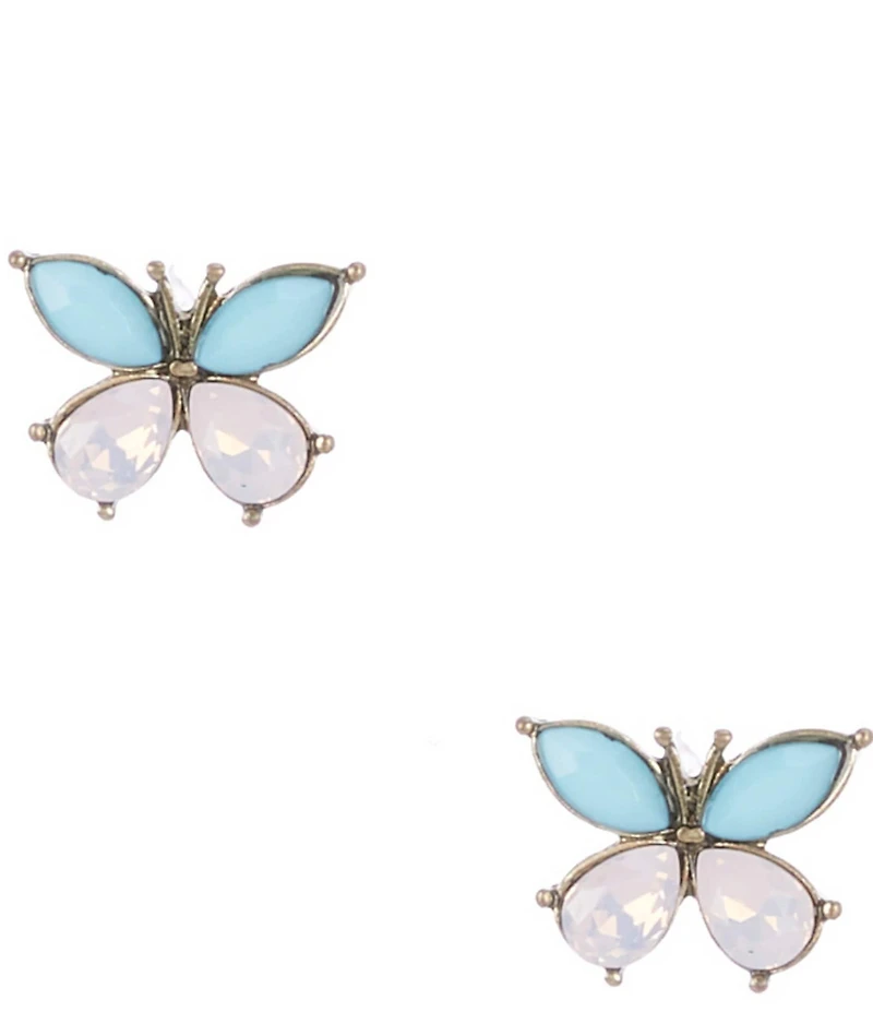 Betsey Johnson Boho Butterfly Stud Earrings