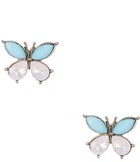Betsey Johnson Boho Butterfly Stud Earrings