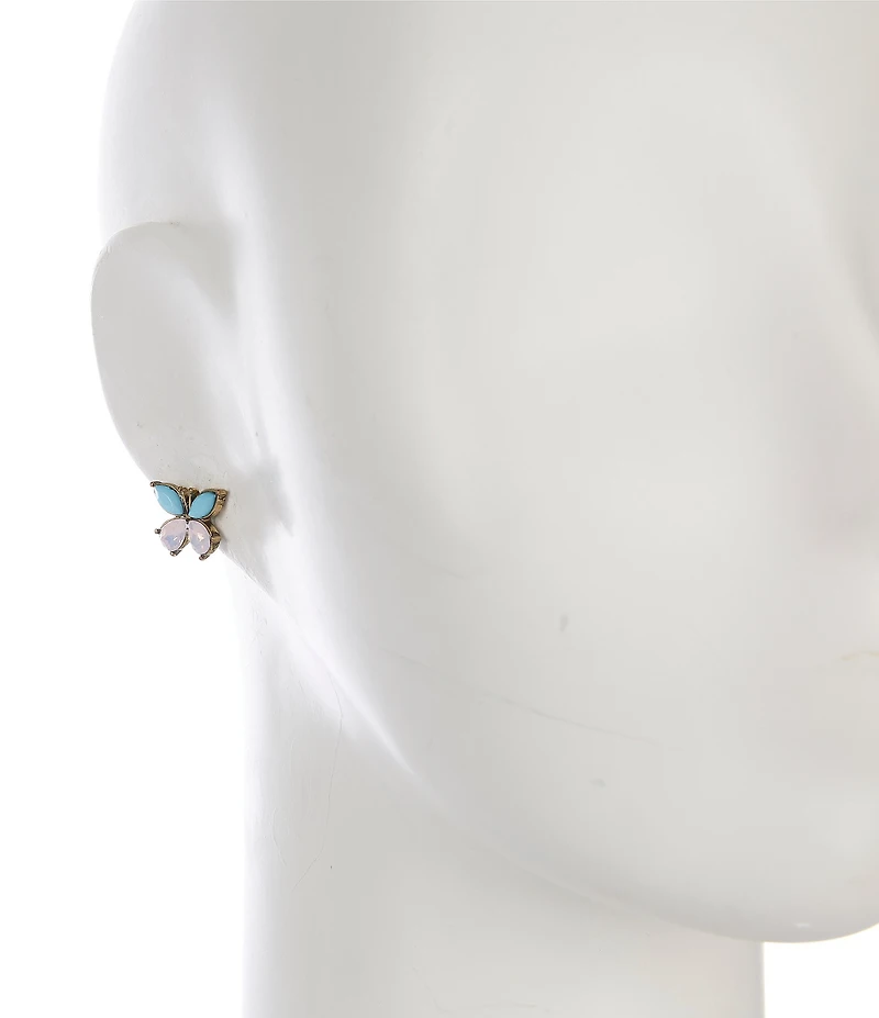 Betsey Johnson Boho Butterfly Stud Earrings