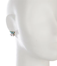 Betsey Johnson Boho Butterfly Stud Earrings