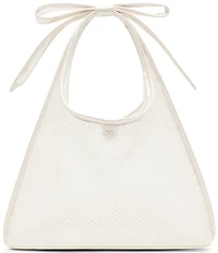 Betsey Johnson Bow Mini Pearl Mesh Tote Bag