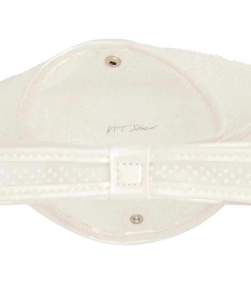 Betsey Johnson Bow Mini Pearl Mesh Tote Bag