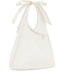 Betsey Johnson Bow Mini Pearl Mesh Tote Bag