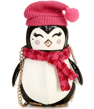 Betsey Johnson Break The Ice Penguin Crossbody Bag