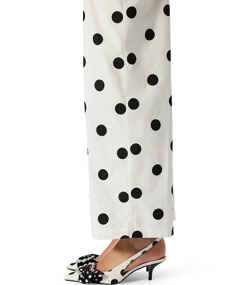 Betsey Johnson Bryanna Polka Dot Pearl Bow Slingback Pumps