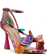 Betsey Johnson Camile Beaded Flower and Butterfly Ornament Dress Sandals
