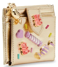 Betsey Johnson Metallic Candy Bifold Wallet