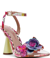 Betsey Johnson Chelsie Clear Beaded Flower and Butterfly Ornamented Dress Pumps
