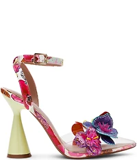 Betsey Johnson Chelsie Clear Beaded Flower and Butterfly Ornamented Dress Pumps