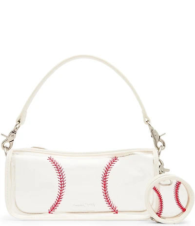 Betsey Johnson Clear Stadium Baseball Shoulder Bag