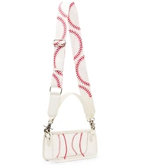 Betsey Johnson Clear Stadium Baseball Shoulder Bag