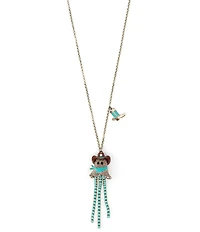 Betsey Johnson Cowboy Ghost Fringe Y Necklace