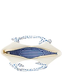 Betsey Johnson Don't Be Tarty Lemon Straw Tote