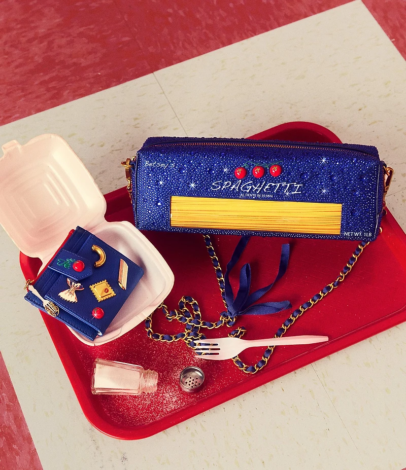 Betsey Johnson Feelin Saucy Pasta Crossbody Bag