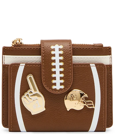 Betsey Johnson First Down & Fabulous Football Charm Wallet
