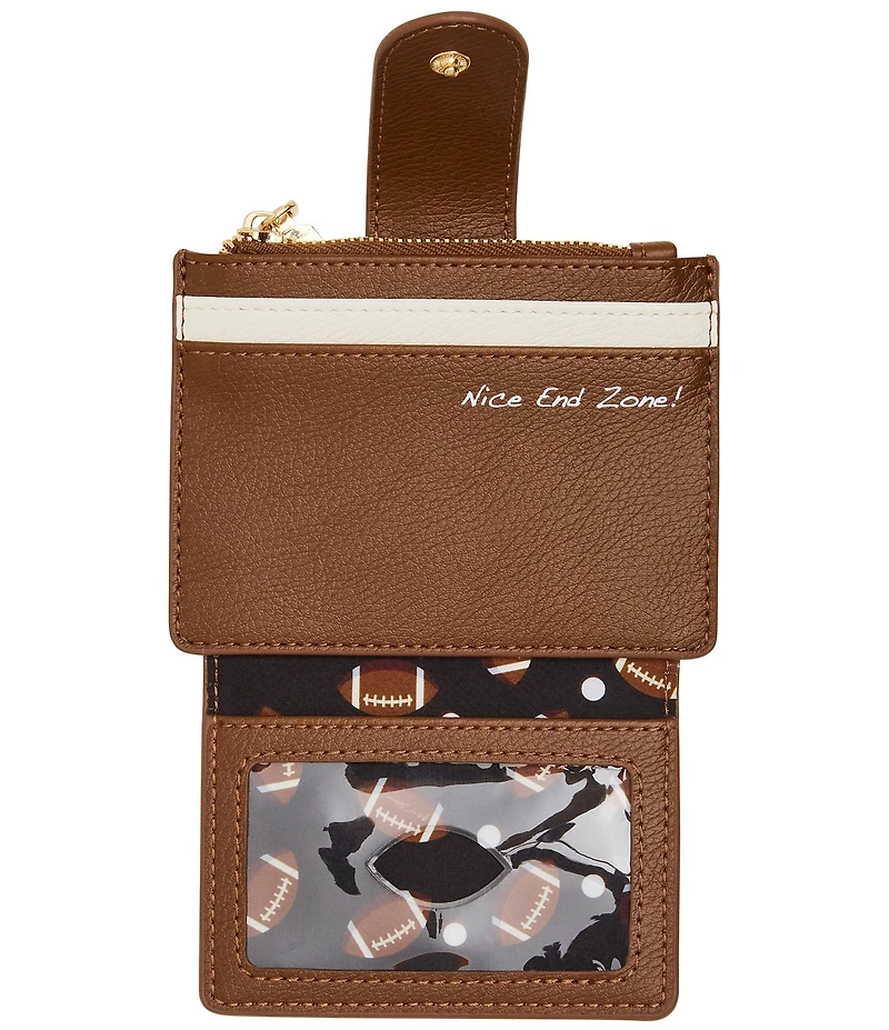 Betsey Johnson First Down & Fabulous Football Charm Wallet