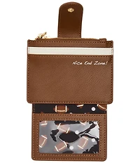 Betsey Johnson First Down & Fabulous Football Charm Wallet
