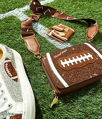 Betsey Johnson First Down & Fabulous Football Charm Wallet