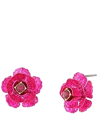 Betsey Johnson Flower Stud Earrings