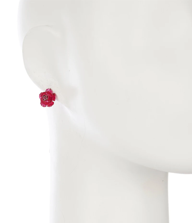 Betsey Johnson Flower Stud Earrings
