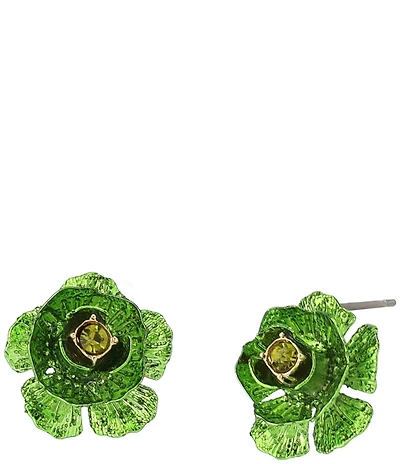 Betsey Johnson Flower Stud Earrings