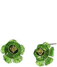 Betsey Johnson Flower Stud Earrings