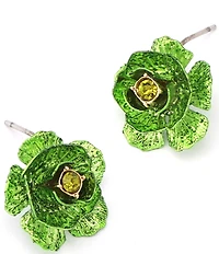Betsey Johnson Flower Stud Earrings