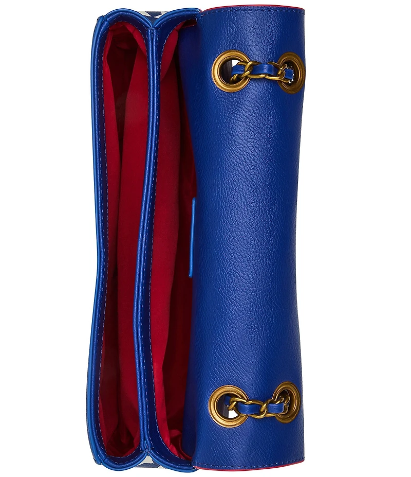 Betsey Johnson Freedom Flap Rhinestone Shoulder Bag