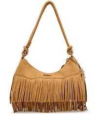 Betsey Johnson Fringe Benefits Studded Shoulder Bag