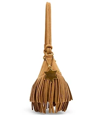 Betsey Johnson Fringe Benefits Studded Shoulder Bag