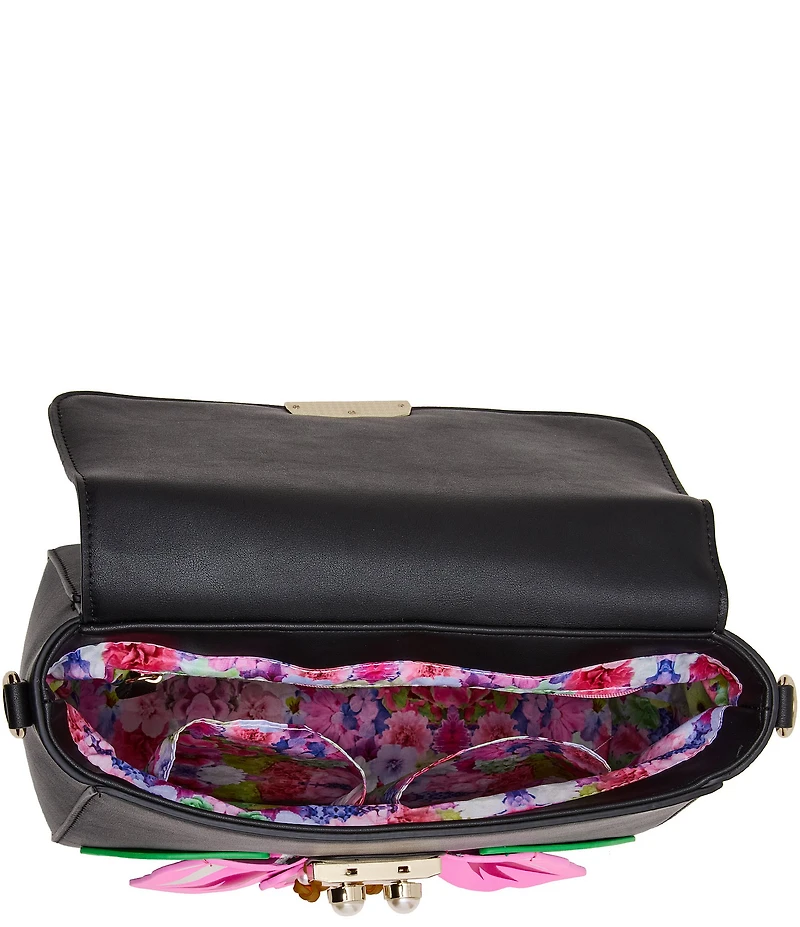 Betsey Johnson Full Bloom Top Handle Satchel Bag