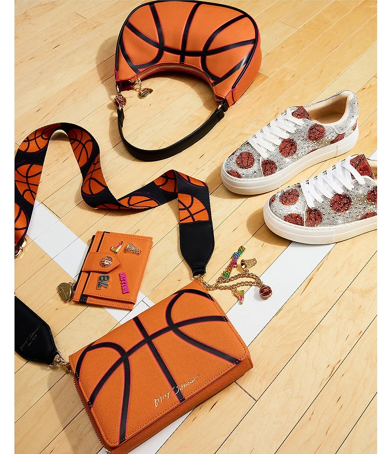 Betsey Johnson Game Time Basketball Crossbody Bag