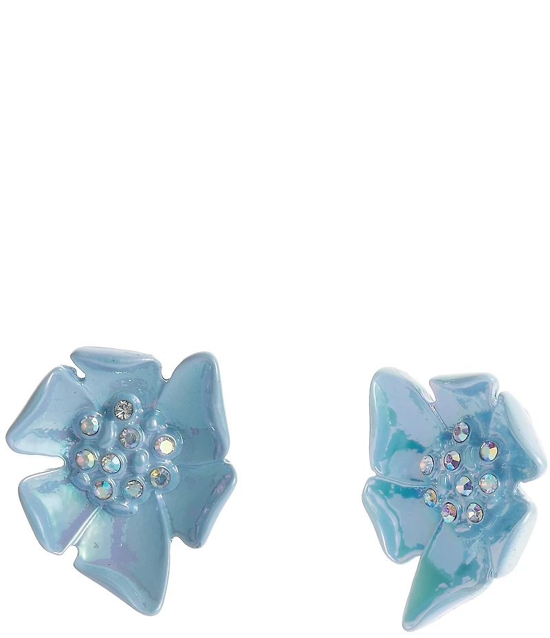 Betsey Johnson Garden Glam Flower Stud Earrings