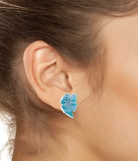 Betsey Johnson Garden Glam Flower Stud Earrings