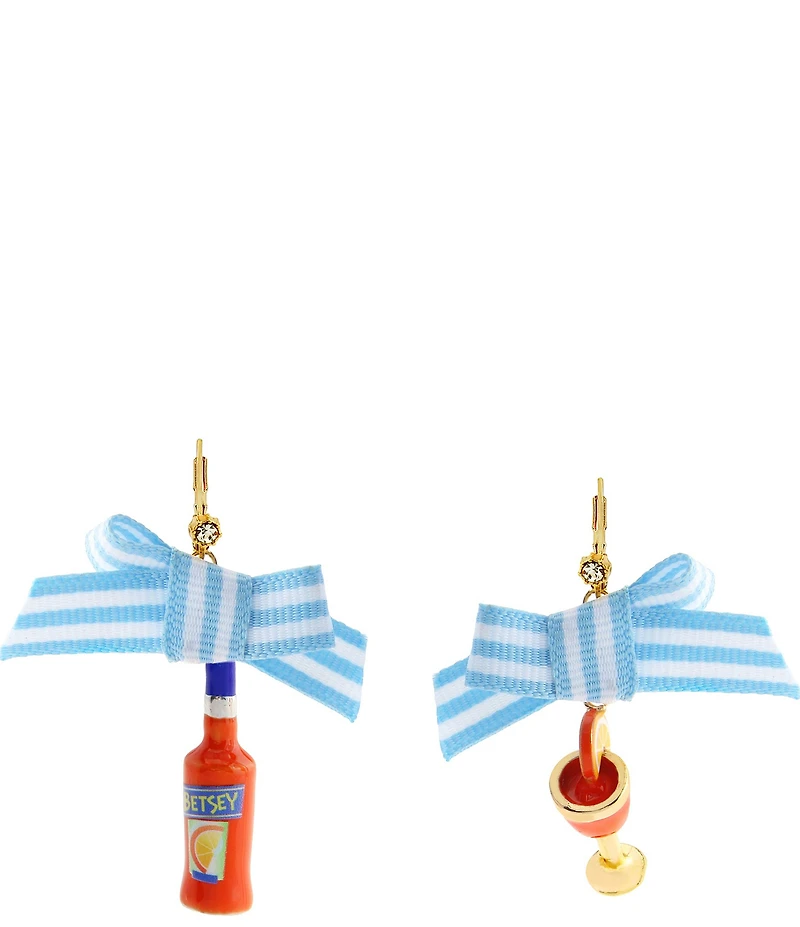 Betsey Johnson Girl Dinner Betsey Spritz Tropical Drop Earrings