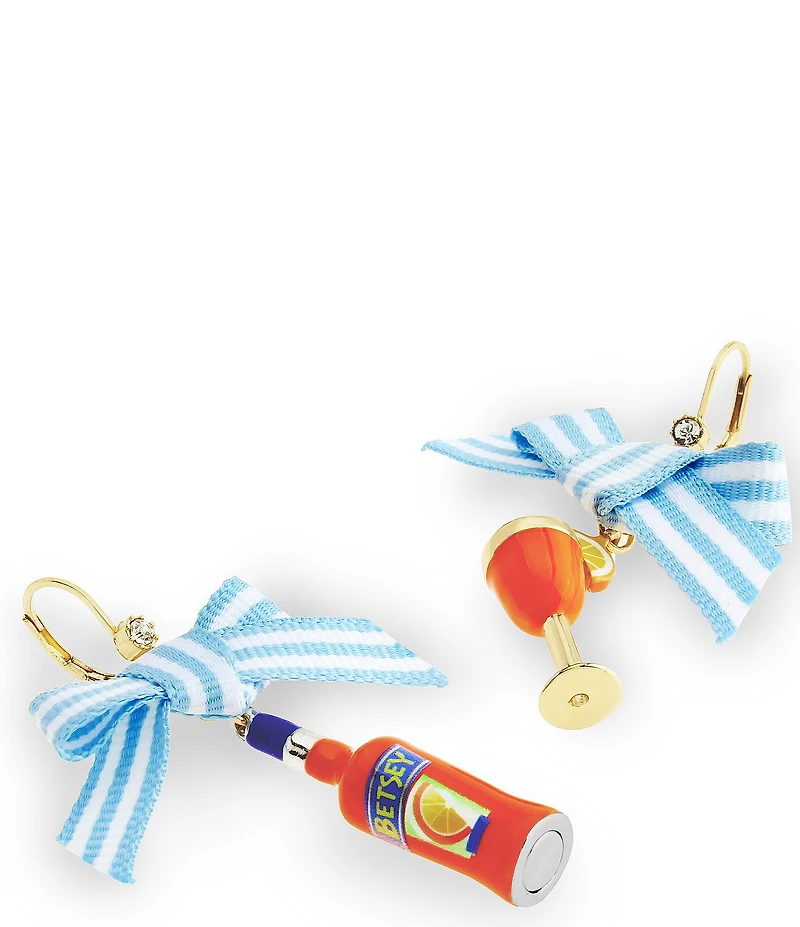 Betsey Johnson Girl Dinner Betsey Spritz Tropical Drop Earrings