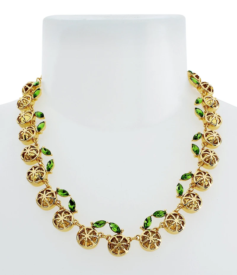 Betsey Johnson Girl Dinner Lemon Collar Necklace