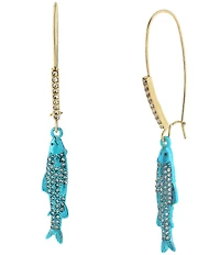Betsey Johnson Girl Dinner Sardines Drop Earrings