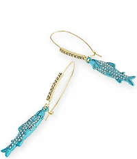 Betsey Johnson Girl Dinner Sardines Drop Earrings