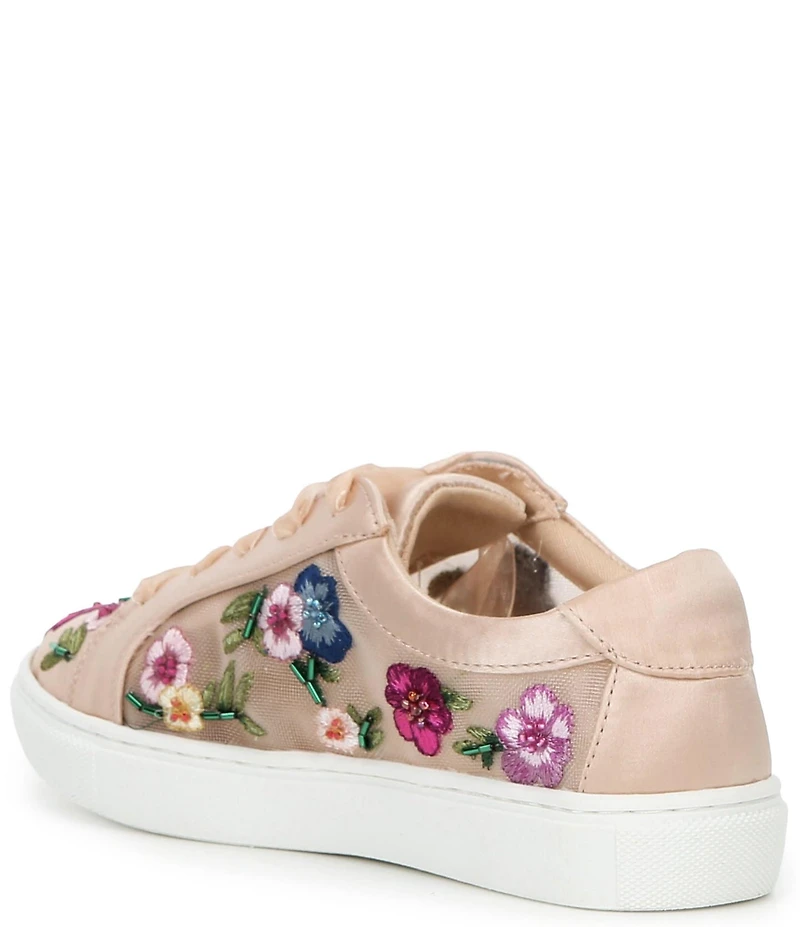 Betsey Johnson Girls' Jayla Floral Embroidered Sneakers (Youth)