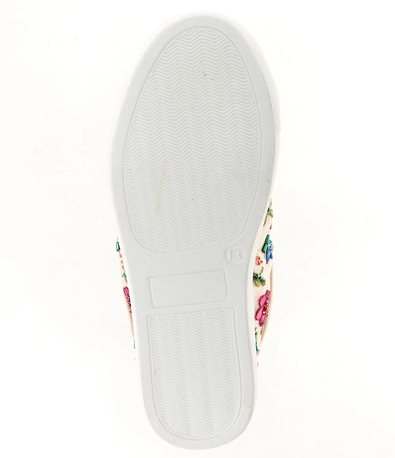 Betsey Johnson Girls' Jayla Floral Embroidered Sneakers (Youth)